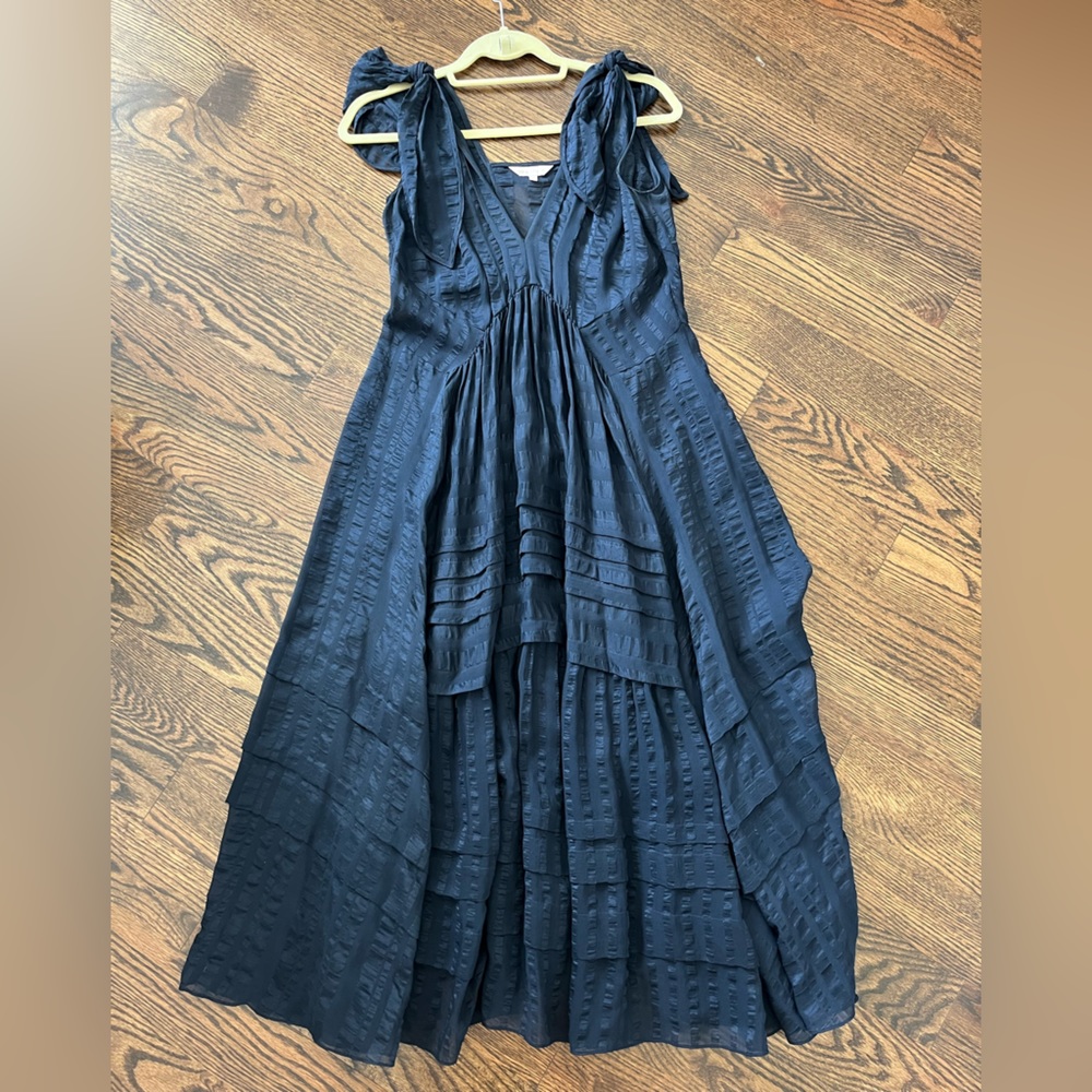 Rebecca Taylor Navy Midi Dress